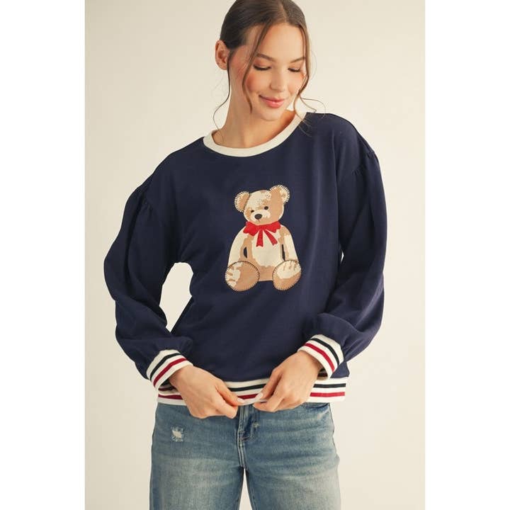 Teddybeer Sweatshirts Top voor wholesale door STYLE USA
