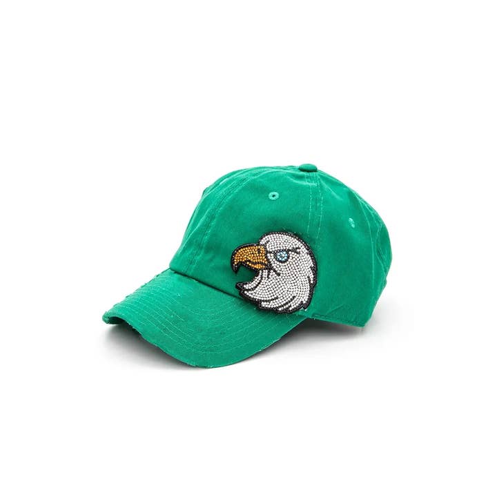 LA Jewelry Plaza - Wholesale Baseball Cap - Unisex - Rhinestone Eagle 3D Cotton Cap