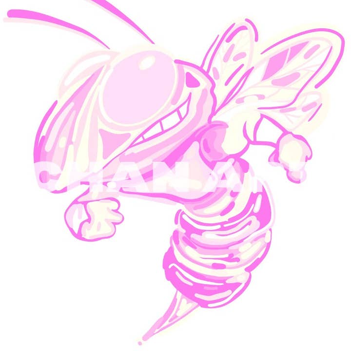 chanartchanart - Wholesale Art Print - Pink Buzzy Print