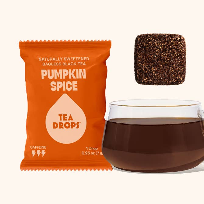 Tea Drops - Wholesale Tea Bags - Pumpkin Spice Tea Drop - 30 Unit Single Serves0