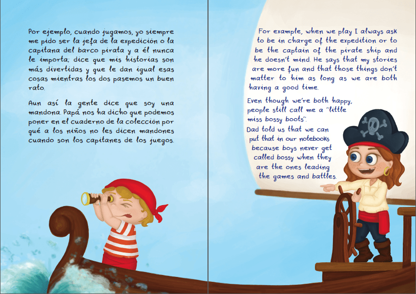 Mika & Lolo - Vente Preschool Book (3-5) - Mika & Lolo - Le livre bilingue qui remet en question les stéréotypes de genre10