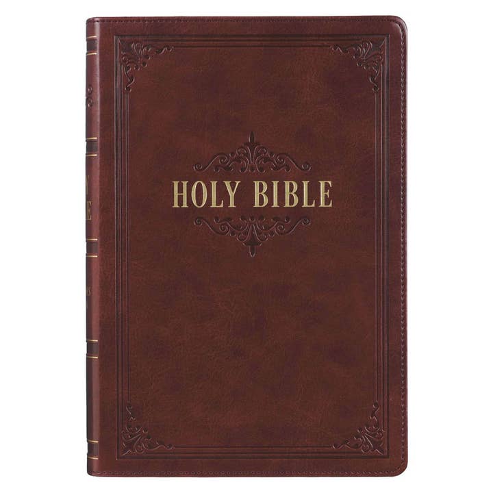 KJV Bible Giant Print Full-size Faux Leather, Burgundy for wholesale by Christian Art Gifts
