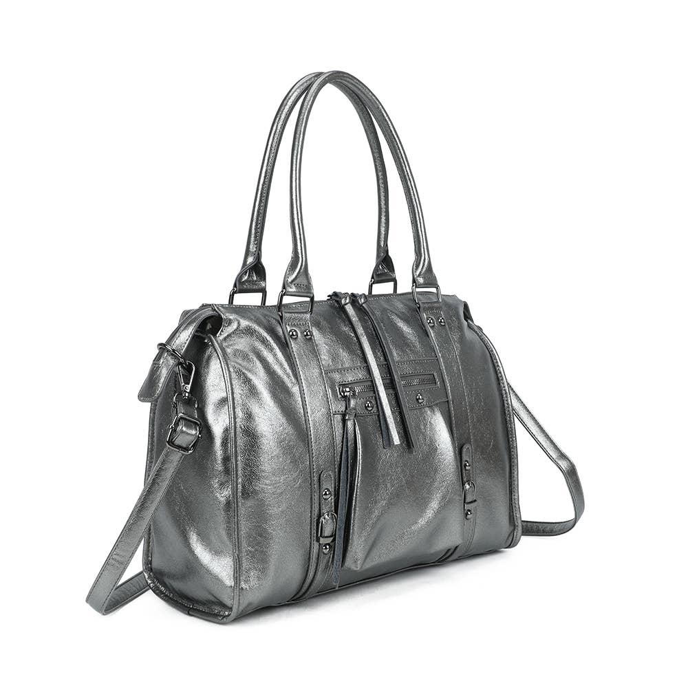 Gallantry - Wholesale Top Handle Bag - Women's - Skyla Metallic Large(R-1979-5)8