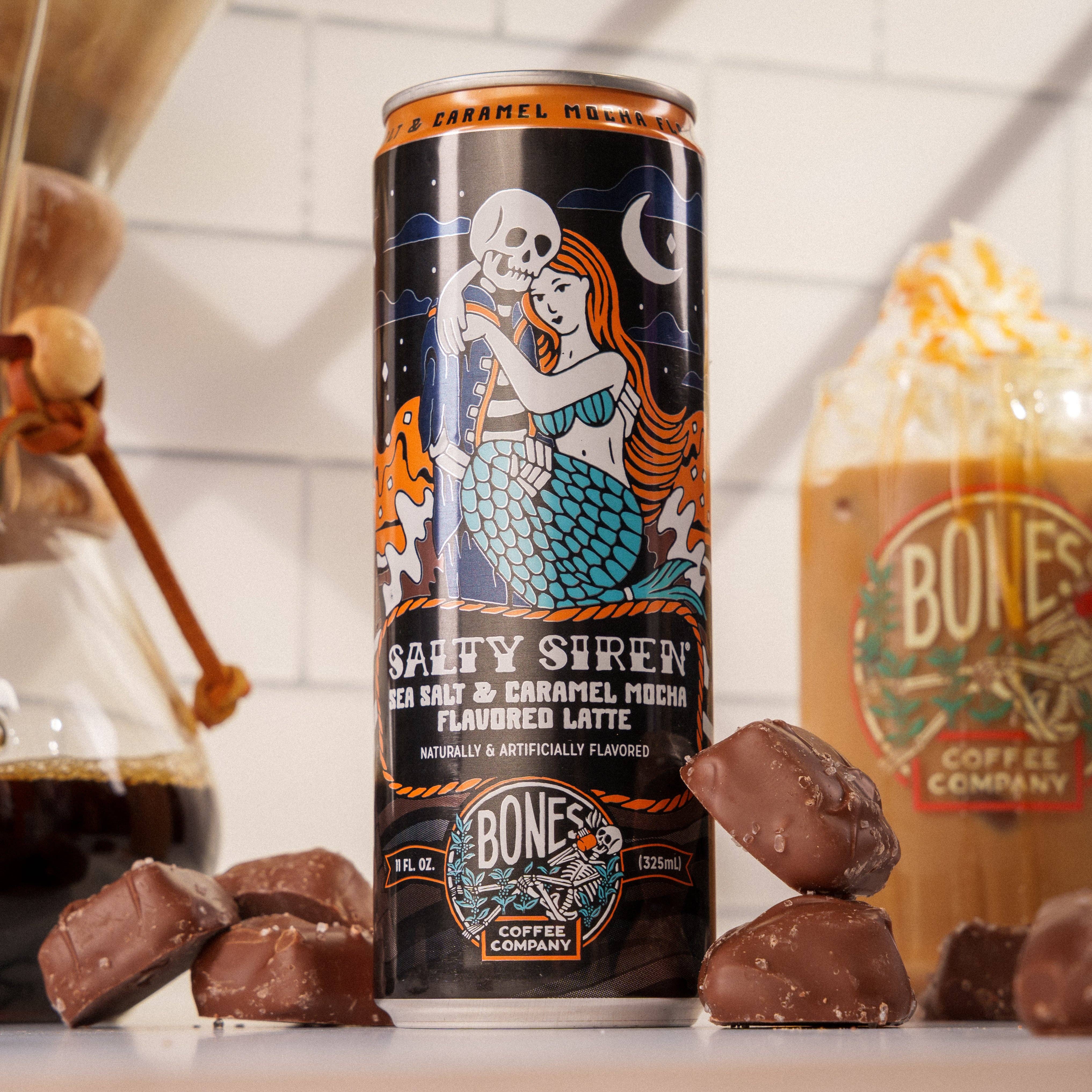 Bones Coffee Company - Wholesale Iced Coffee/Cold Brew - Salty Siren Latte | 12-Pack | Flavored Coffee6