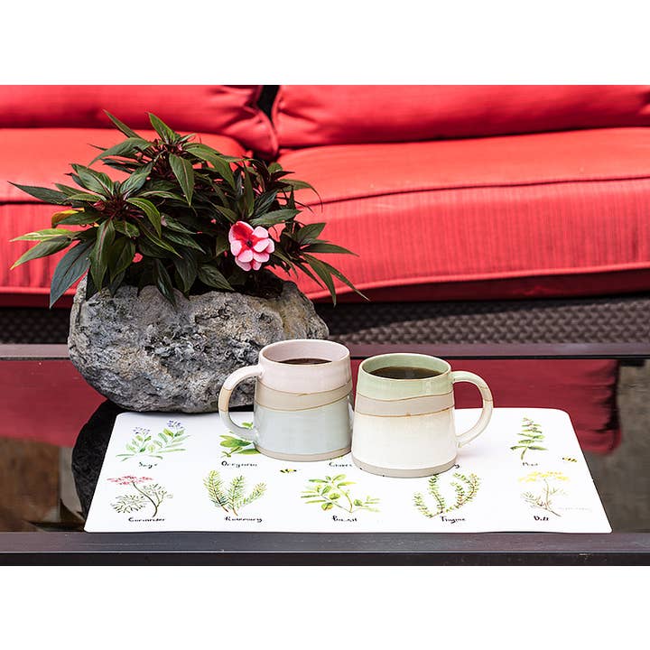 Abbott - Wholesale Coffee Mug - Blu/Grn Rustic Style Mug-4"H(14oz)4