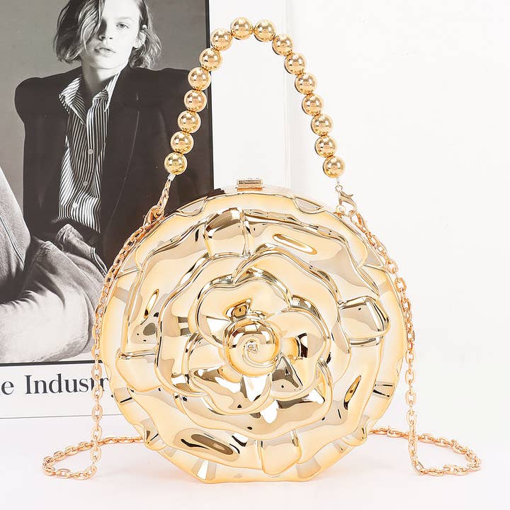 3AM BY H&D ACCESSORIES - Wholesale Clutch Bag - Women's - Metallic Acrylic Clutch