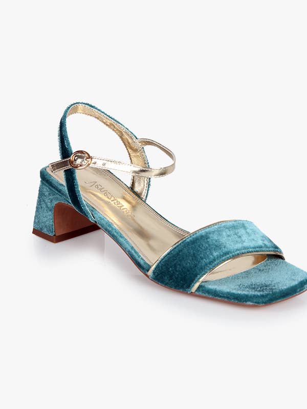 Monica Blue Velvet for wholesale by Venezianas Scarpe Originali