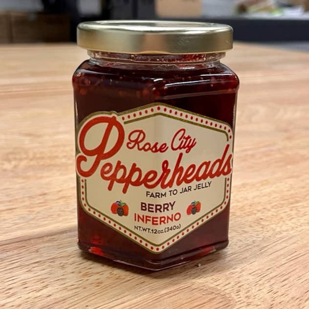 Berry Inferno Pepper Jelly for wholesale by Rose City Pepperheads