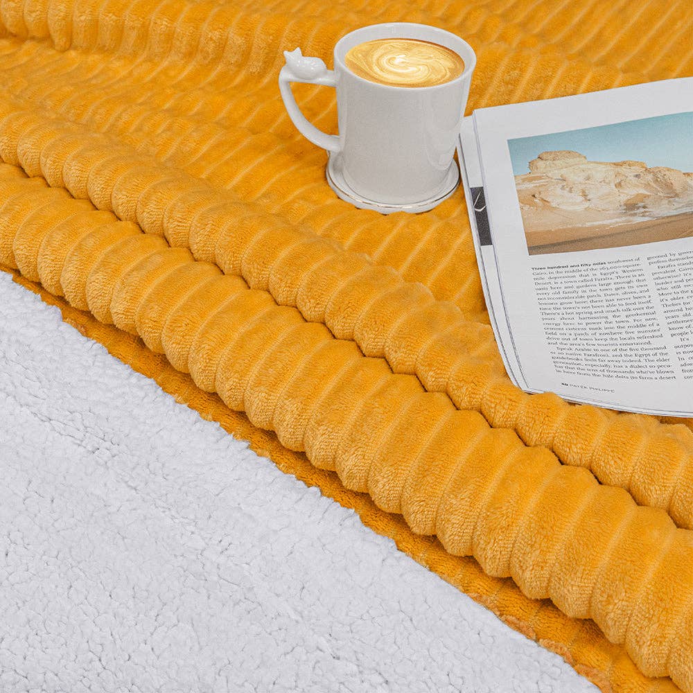 Pavilia - Vente Plaids - Plaid Sherpa côtelé74