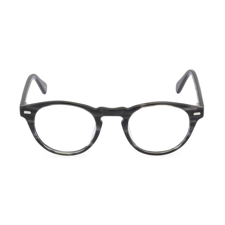 Henry Brille, rund, bleigrau für den Großhandel von Retropeepers Ltd