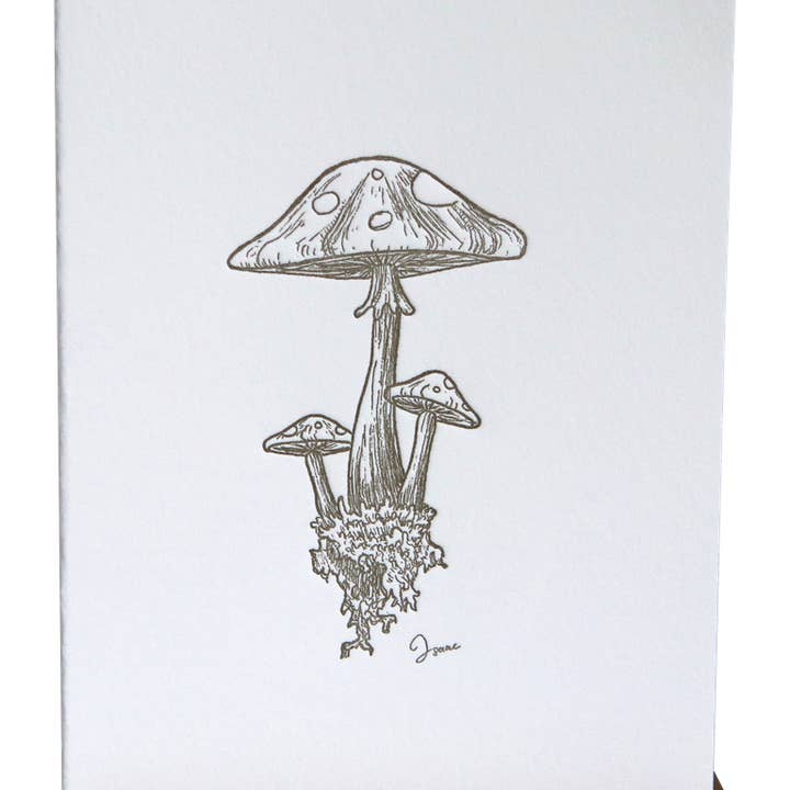 Mushroom Card for wholesale by Ice Pond Press