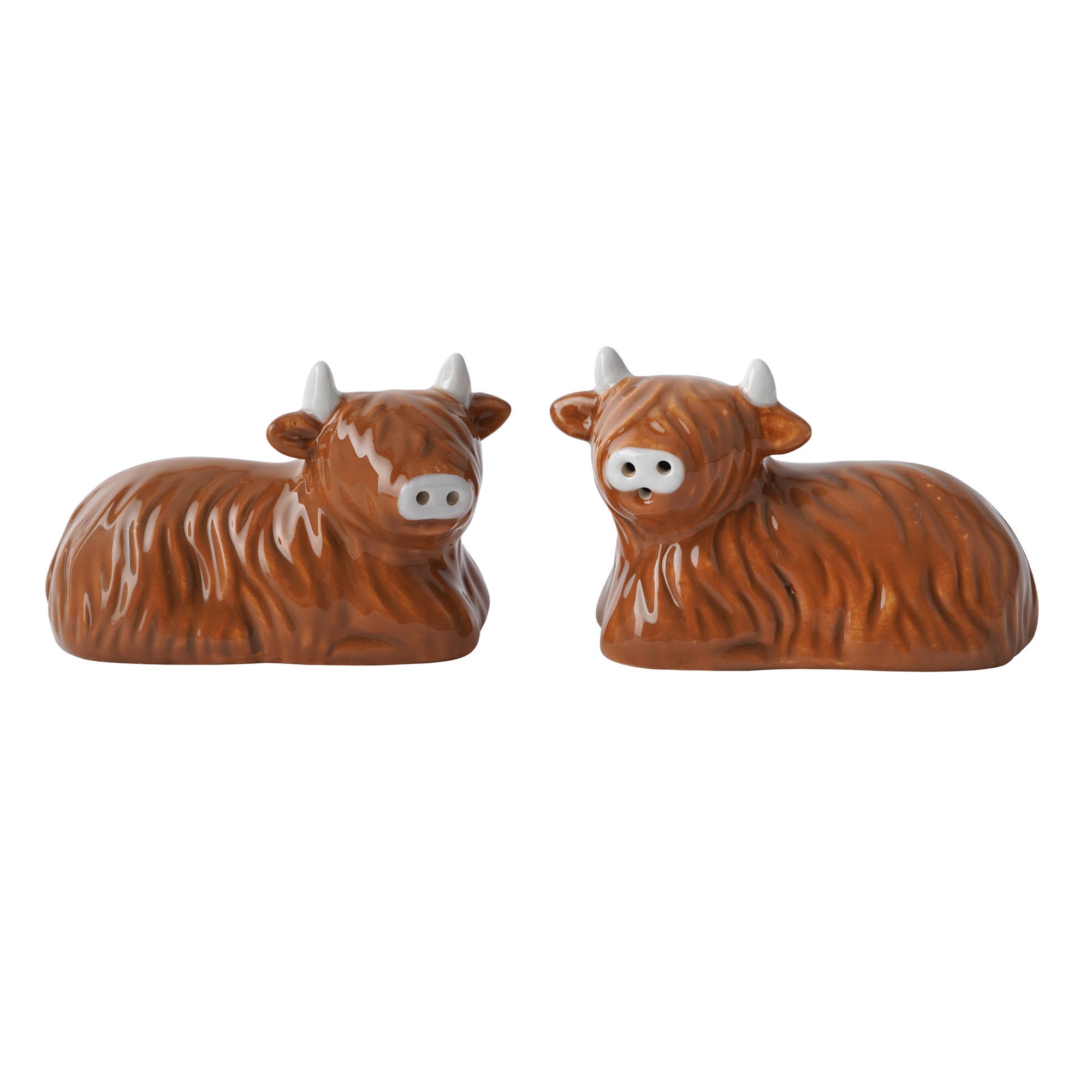 CGB Giftware - Wholesale Salt & Pepper Shaker Set - Bramble Farm Highland Cow Salt & Pepper Shakers In Gift Box3