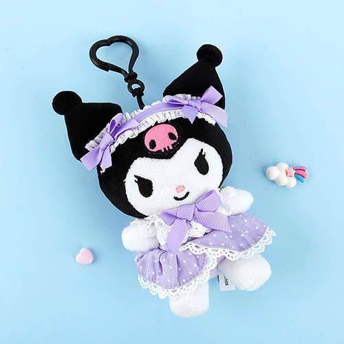 Sanrio Maid Costume Bag Charm Plush Key Chain for wholesale by K-Wonderland