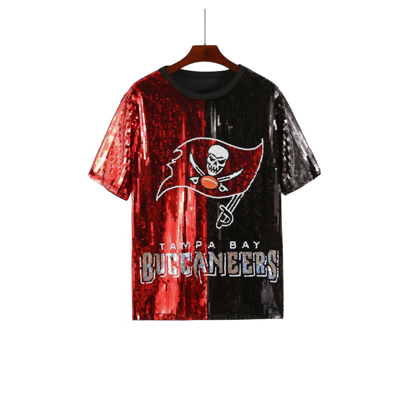 MULTI Tempa Bay Buccaneers  Sequin Jersey Mini Dress for wholesale on Faire1