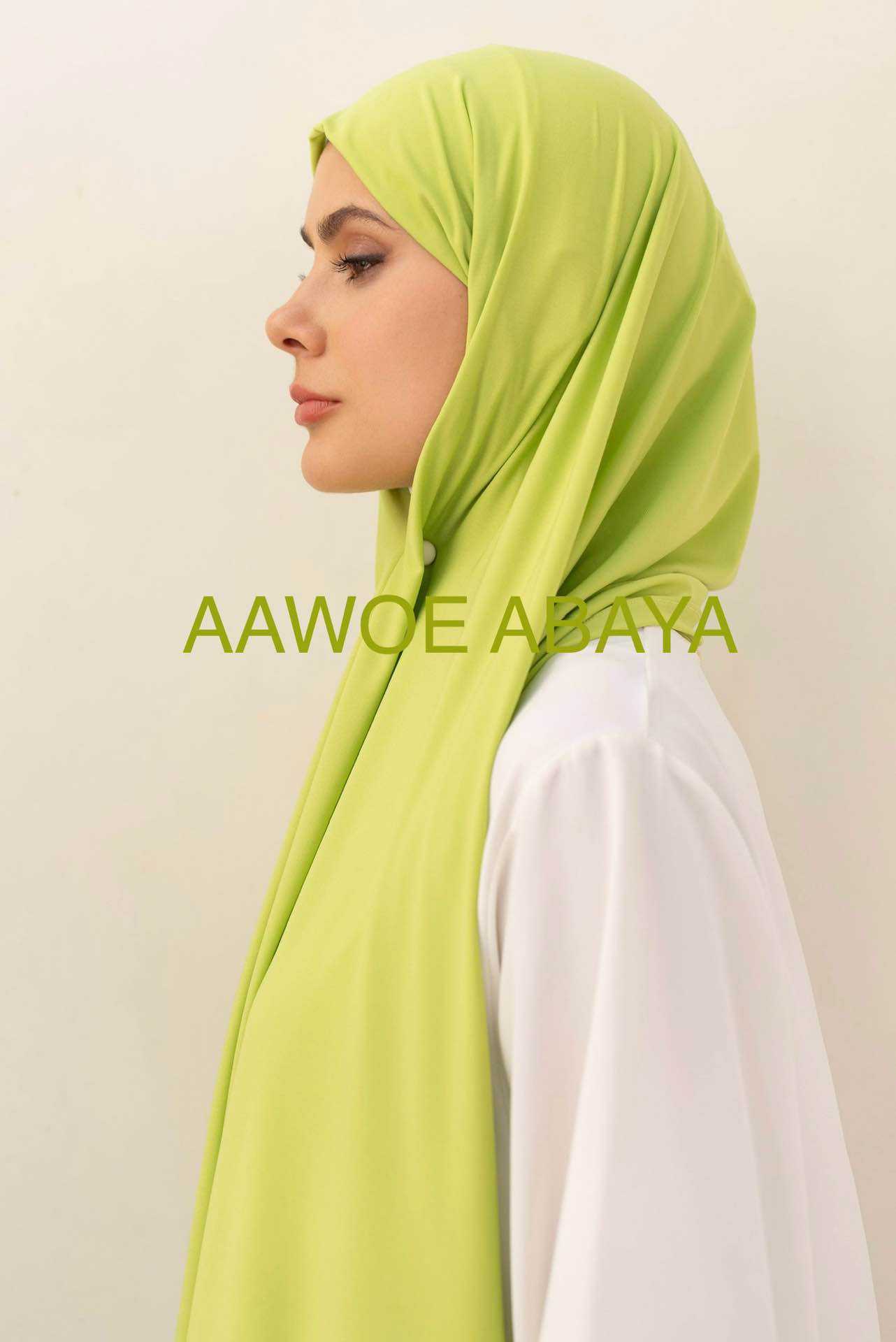 Aawoe Abaya - Wholesale Hijab - Women's - Jersey Rectangle Hijab with Tie - 70x200 cm - 24844