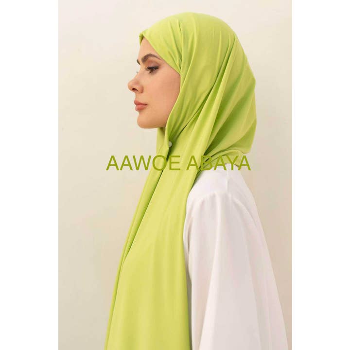 Aawoe Abaya - Wholesale Hijab - Women's - Jersey Rectangle Hijab with Tie - 70x200 cm - 24844