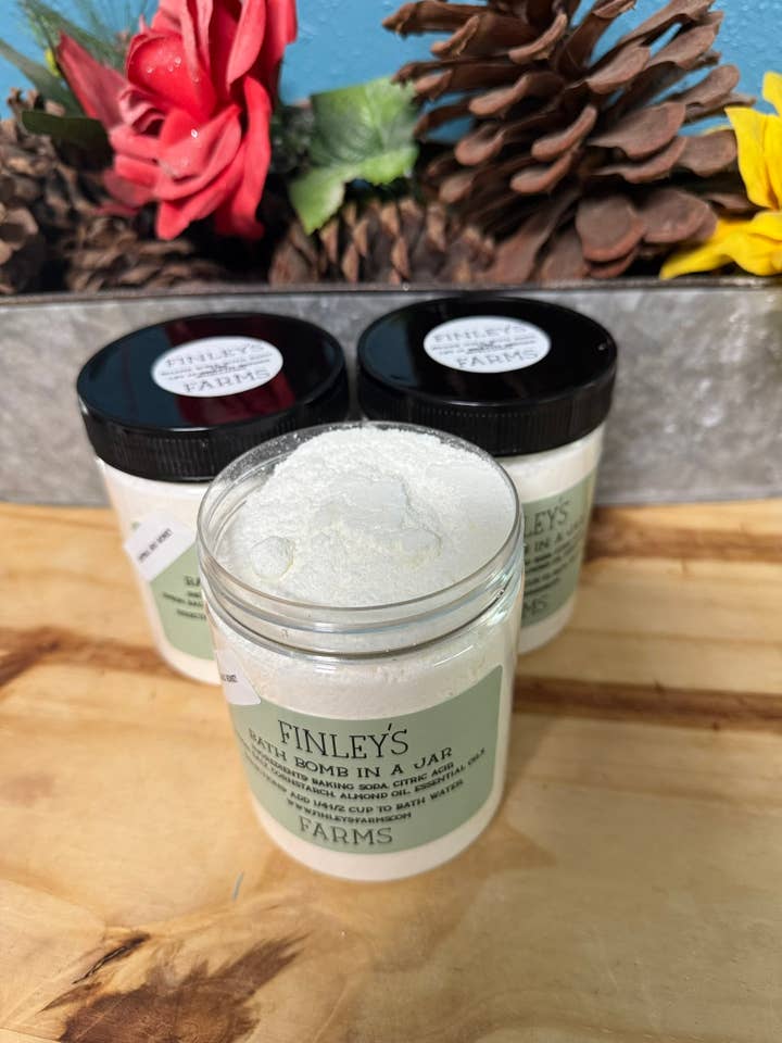 Finley’s Farms Bath Bomb in a Jar – Relaxing Mineral Soak for wholesale by Finleys Farms