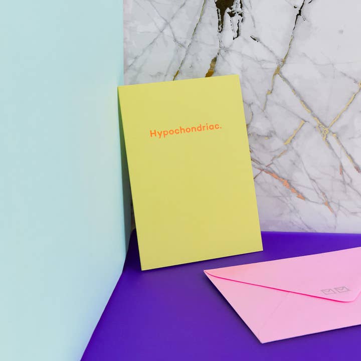 Hypochondriac. get well soon card for wholesale by Mean Mail