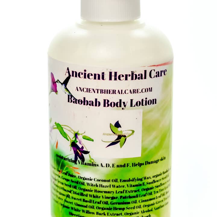 Lozione idratante Baobab Baby per la vendita all'ingrosso da parte di Ancient Herbal Care