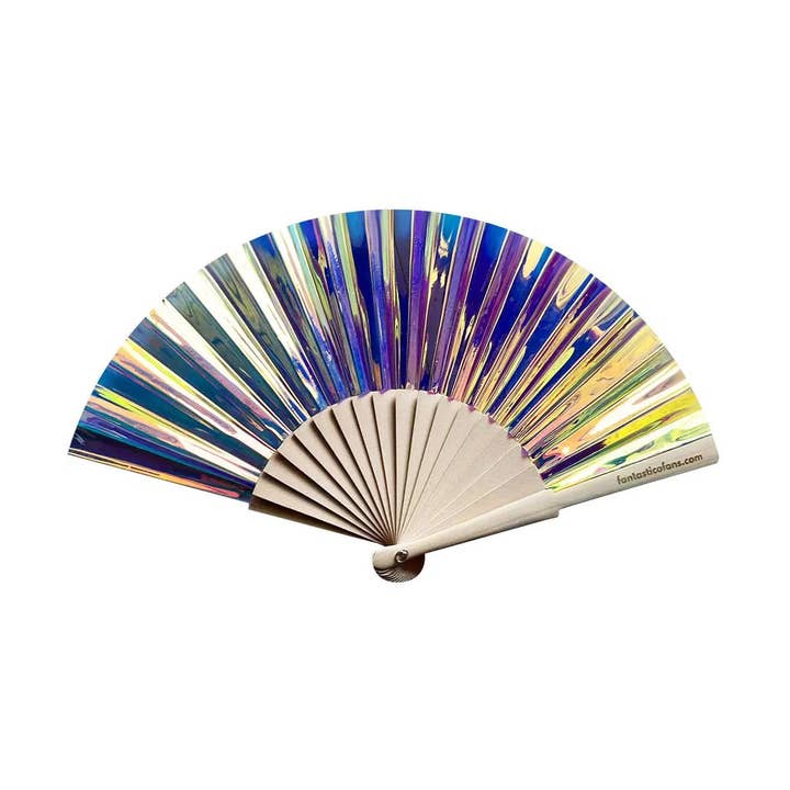 Holografisk vifte med enhjørning, 23 cm for engroshandel hos Fantastico Fans UK Limited