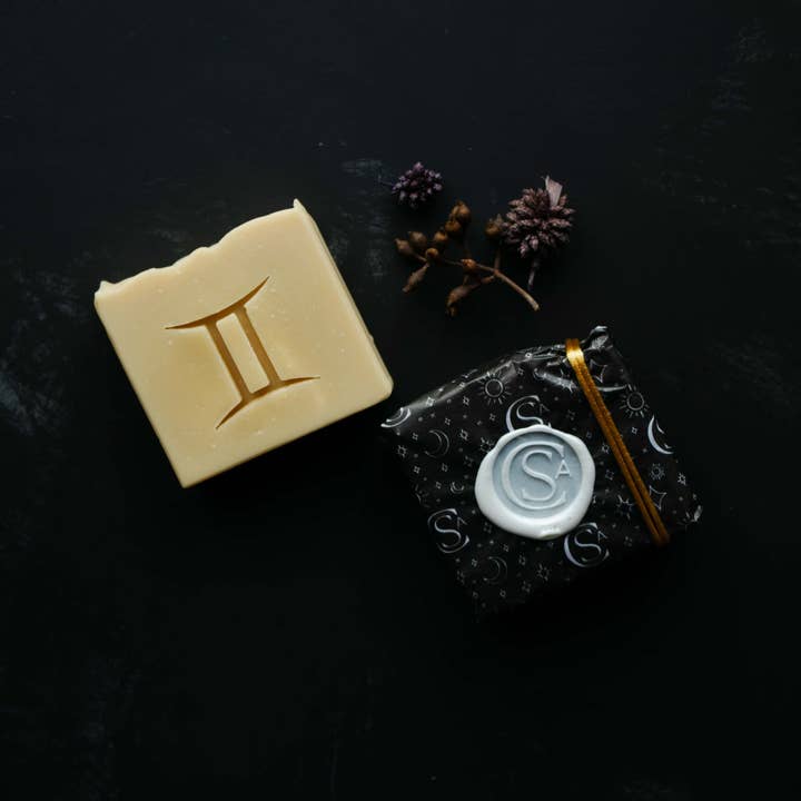 Gemini Soap | Zodiac Collection | Lemon Myrtle, Lime, Cedar for wholesale by Soap Cult Australia