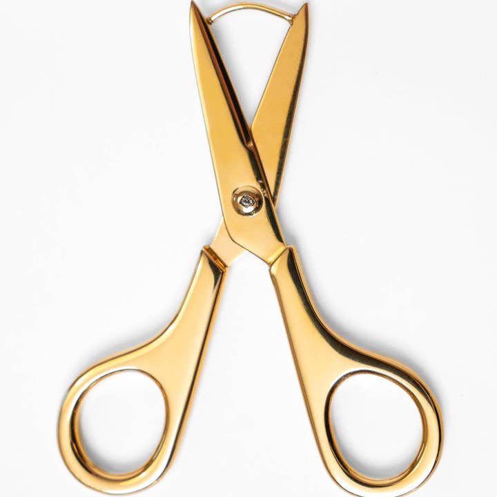 Coco Clem - Wholesale Hoop Earrings - Scissor Earrings in Gold1