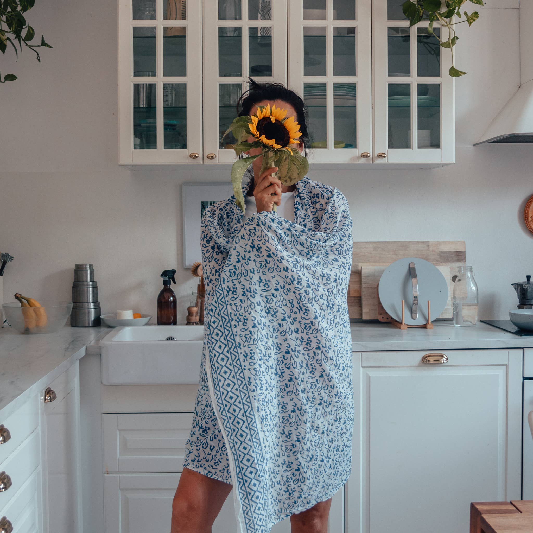 Passion Lilie - Wholesale Swim Cover Up - Women's - Abstract Blue Sarong4