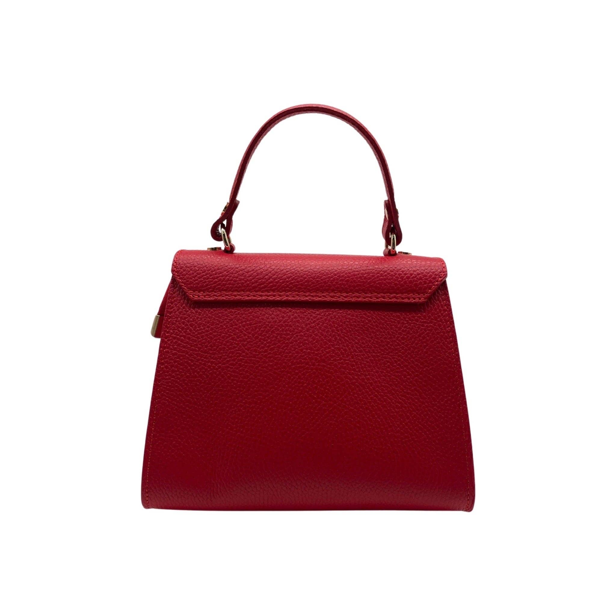 Louisa lee – wholesale Top handle bag – women's – GRAINED LEATHER HANDBAG MARA7