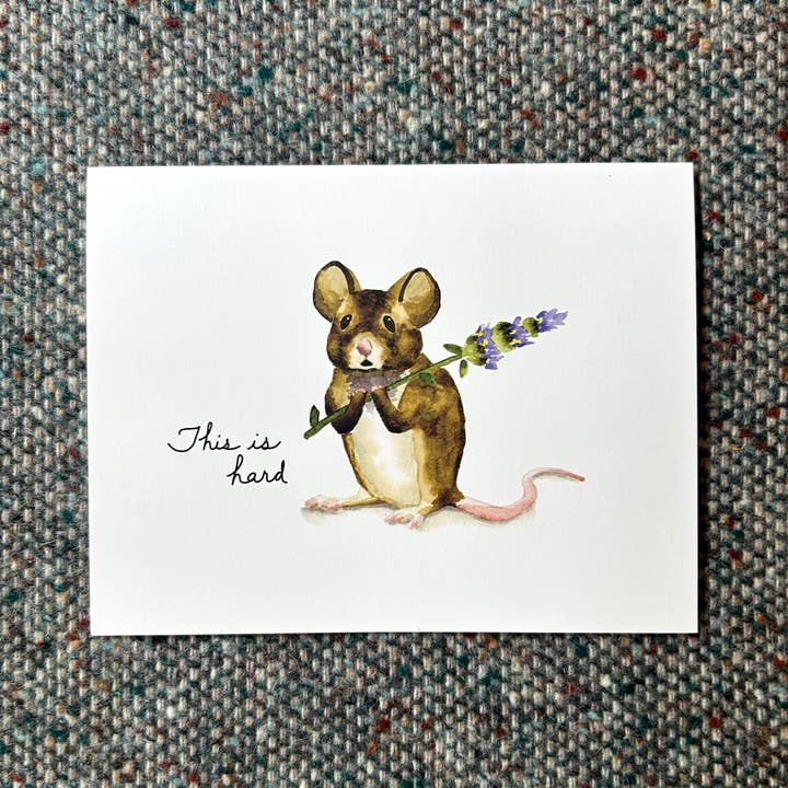 Fresh Fish - Wholesale Sympathy Card - John Dory Greeting Card - Field Mouse and Lavender- Sympathy3