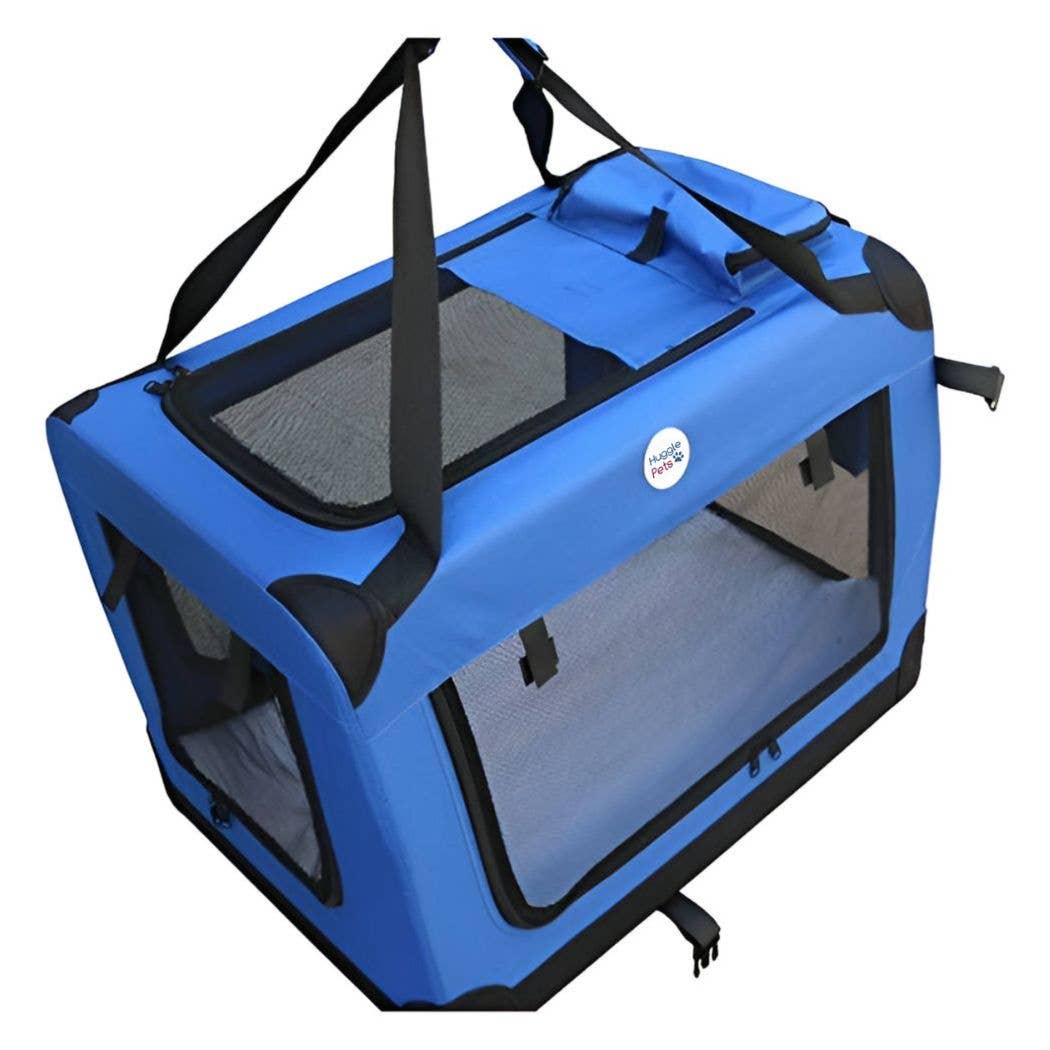 HugglePets - Vente Caisse de transport – chat et chien - Sac de transport pliable HugglePets en tissu pour animaux16