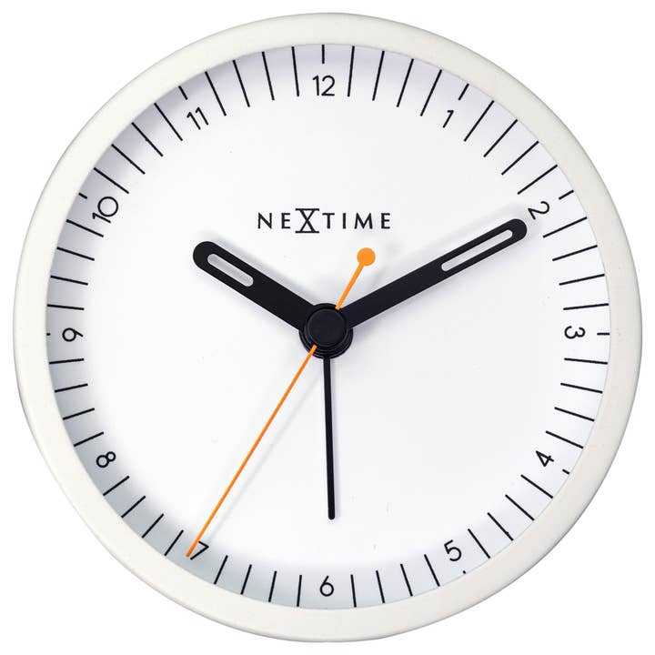 NeXtime - Wholesale Alarm Clock - Table Alarm Clock 9x9x7.5cm - Silent - Light function /Metal "Small"8