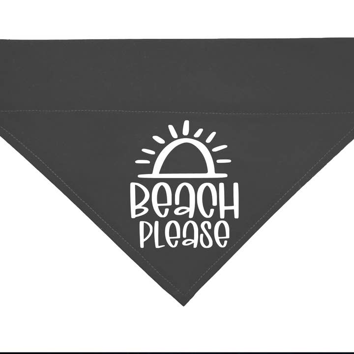 Woofingtons & Company – wholesale Pet bandana – Dog – Beach Please - Funny Quote Over Collar Dog Bandana10