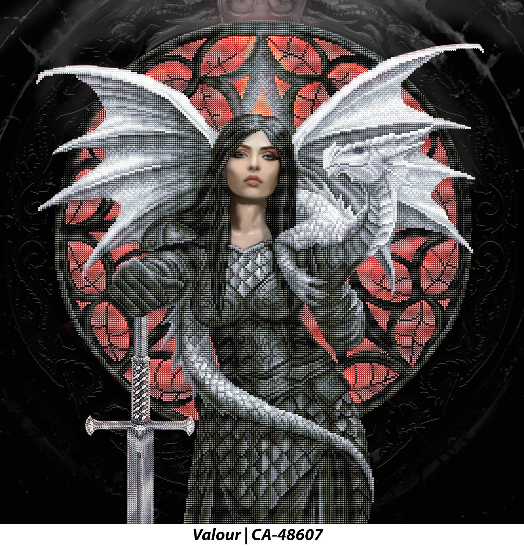 Outset Games and Cobble Hill Puzzles - Wholesale DIY Craft Kit - Crystal Art Mounted Kits XLG (27.5" x 27.5")1