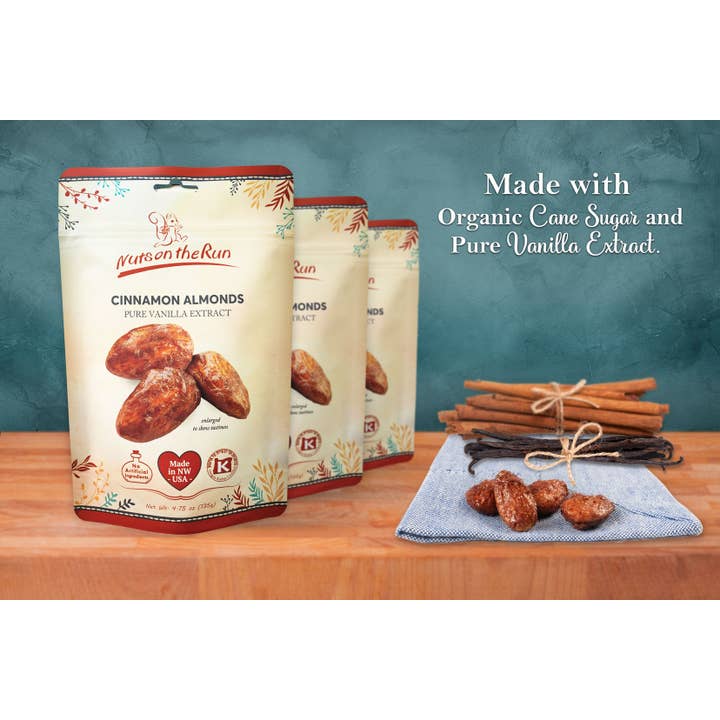 Nuts On The Run - Wholesale Nuts - Cinnamon Almonds with Pure Vanilla1