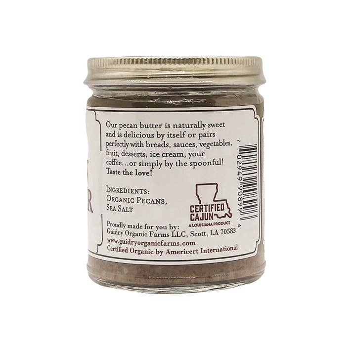 Guidry Organic Farms - Wholesale Nut Butter - Pecan Butter 8oz - USDA Certified Organic4