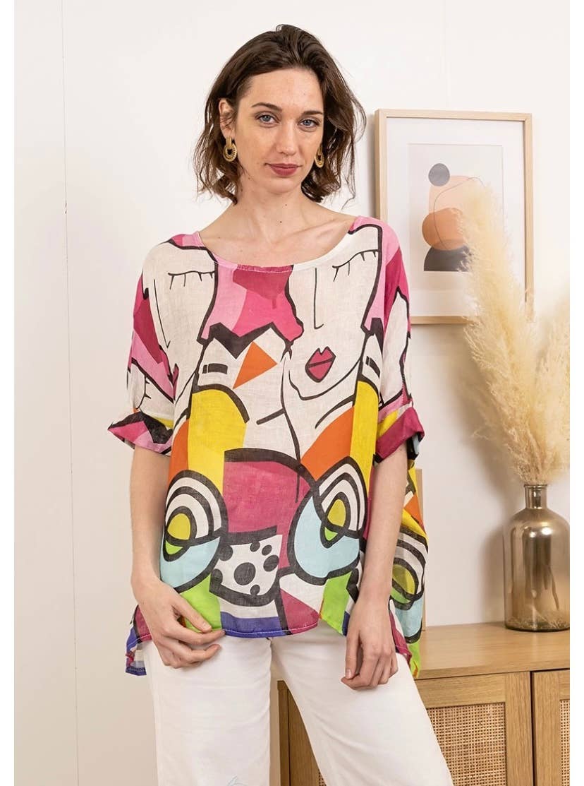 LINEN & COTTON HOUSE - Vente Tunique – femme - TUNIC IN LINEN LALA 593819