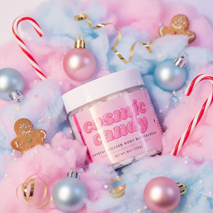 Manteiga corporal com infusão de cristal Cosmic Candy por atacado de Badgurlgoodies