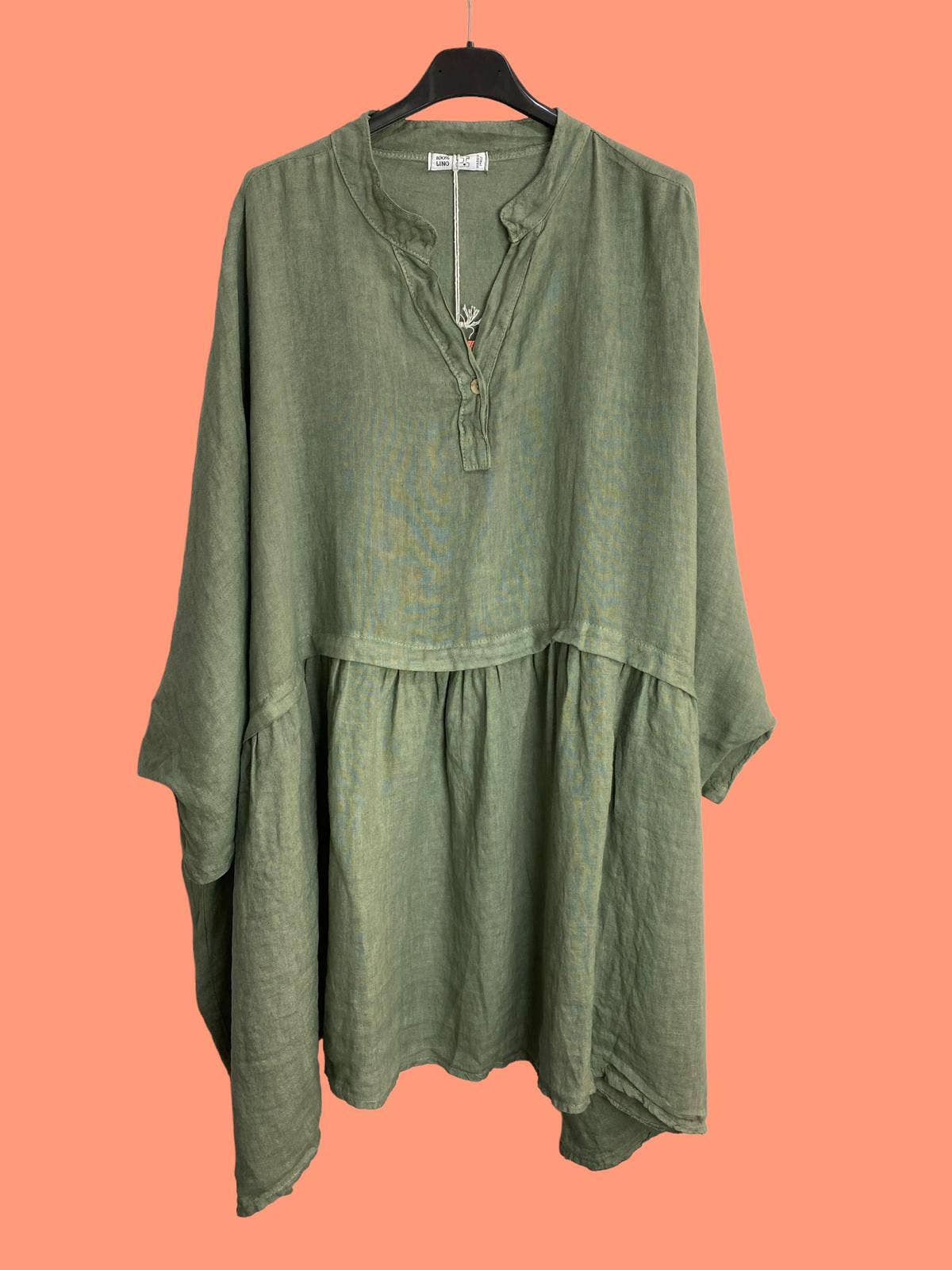 la maison des fibres naturelles - Venta al por mayor Túnica - Mujer - Túnica amplia de lino 68369 flora 100% TÚNICA DE LINO14