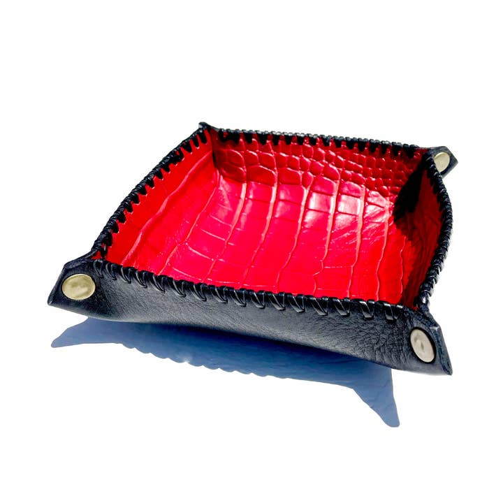 Bandeja de valet de cuero para venta al por mayor de Abu Original