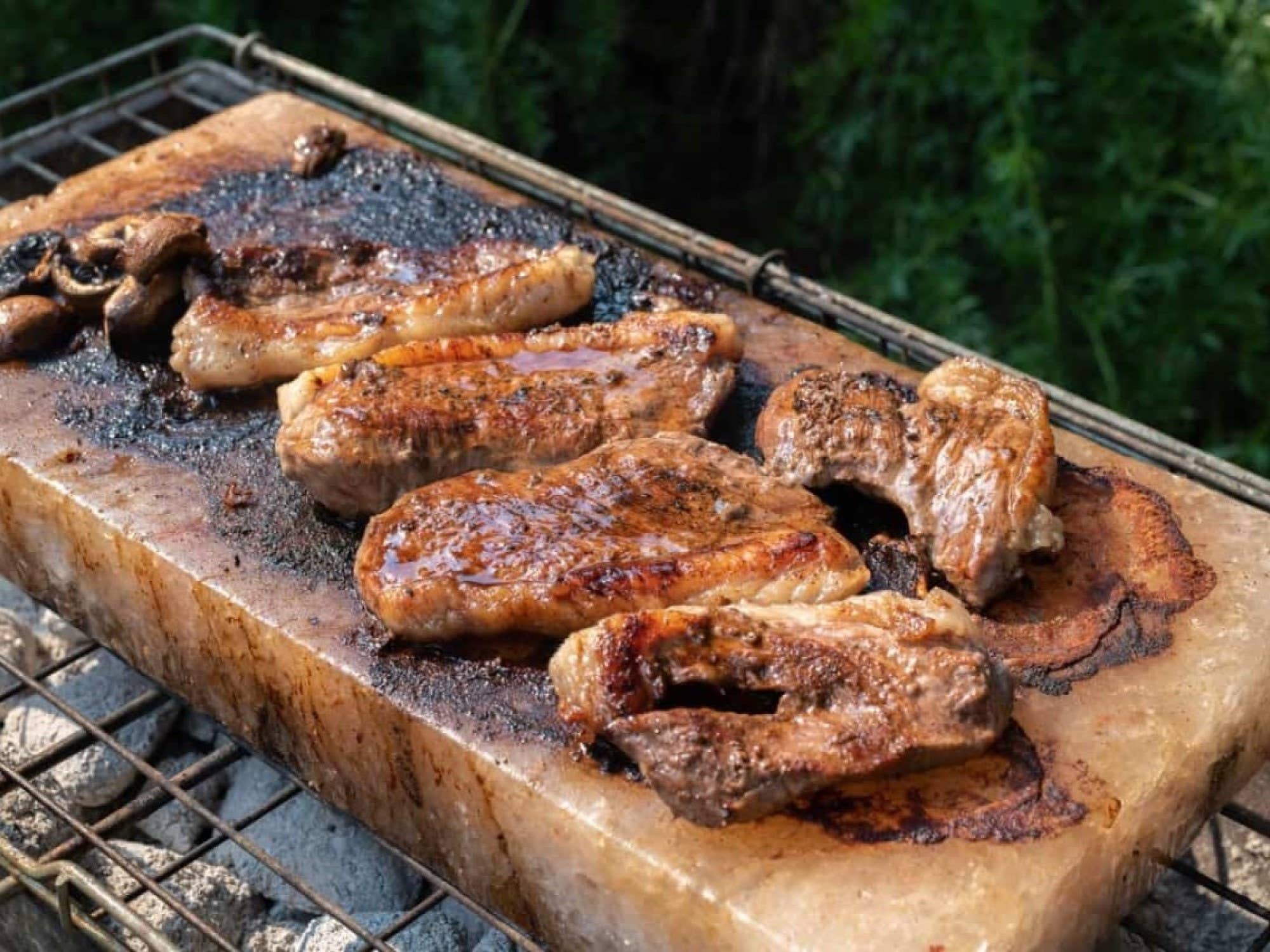 Himalayan Trading Co.® - Wholesale Outdoor Grill Tools - Himalayan Salt Cooking Block/Slab Set w/ Metal Tray (10 lb)6