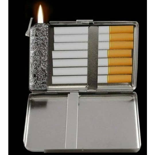 Lighter King - Venta al por mayor Pitillera - Estuche de marihuana Art Nouveau colorido de primera calidad de doble cara