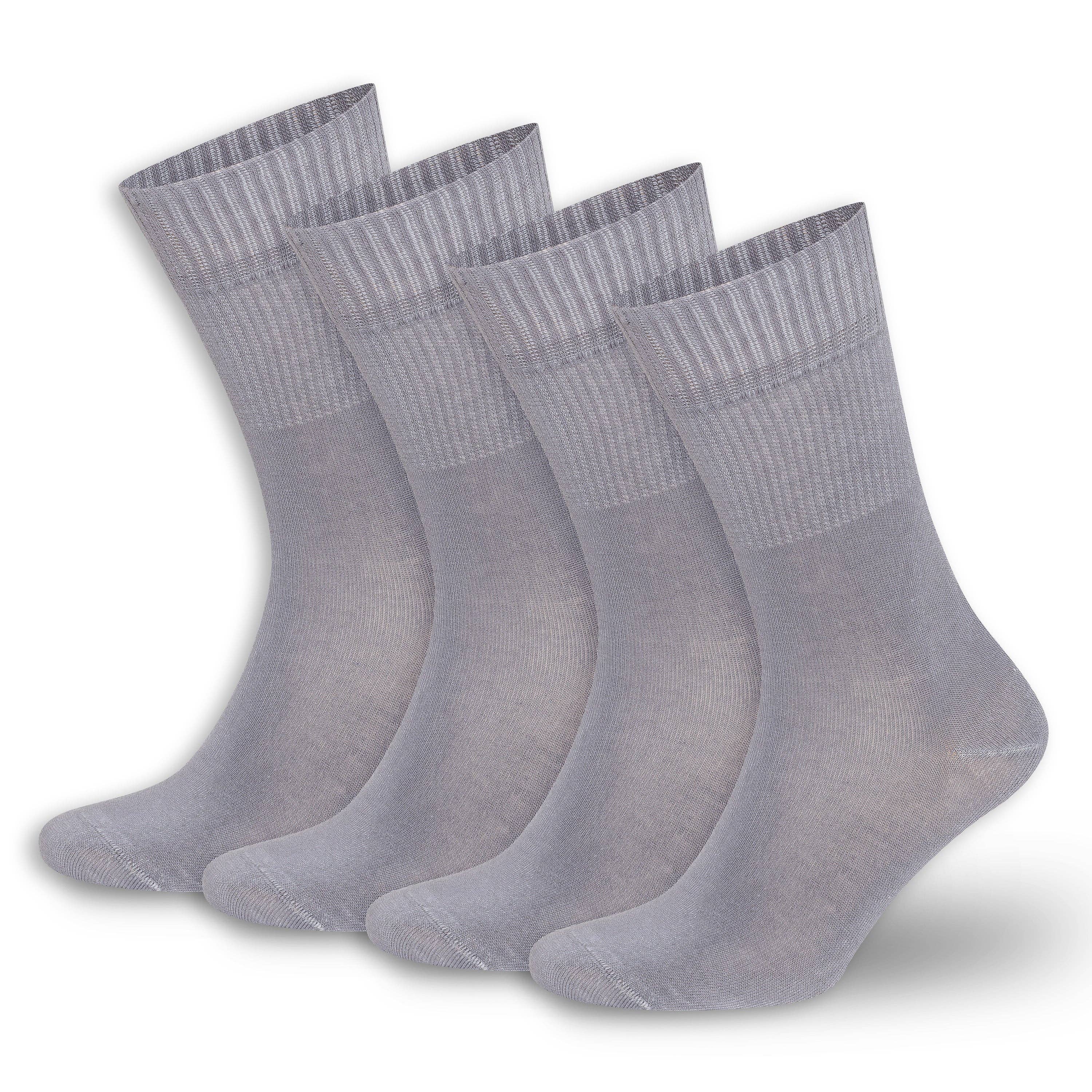 Bambooven - Wholesale Socks - Unisex - Men & Women Bamboo Diabetic Crew Socks 4-Pack 1