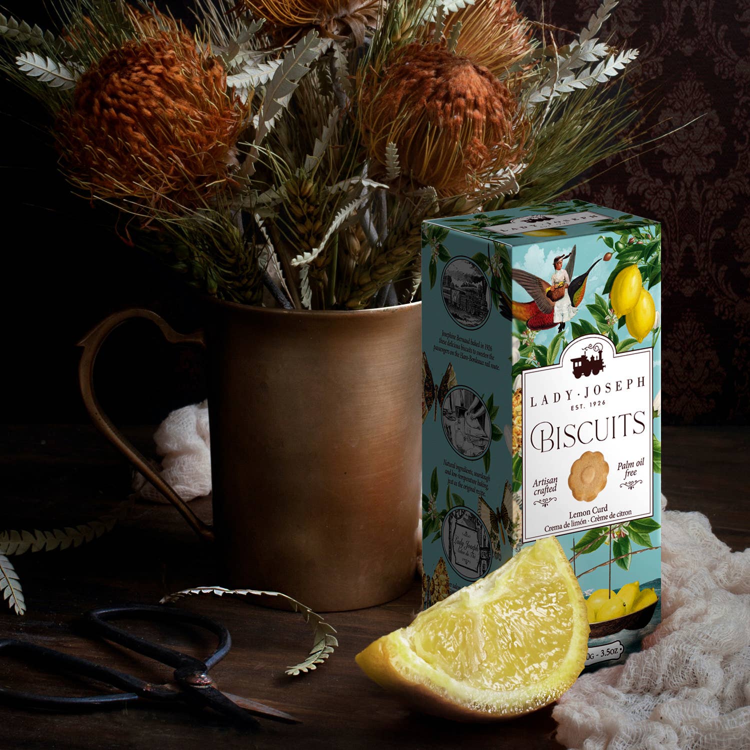 Lady Joseph – wholesale Kakor – Lemon Curd Biscuits - Citrongrädde Småkakor6