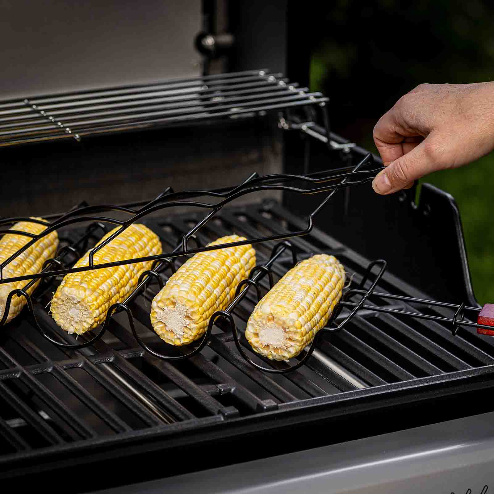 TableCraft Products Company - Wholesale Outdoor Grill Tools - Corn Holder Grilling Basket with Handle2