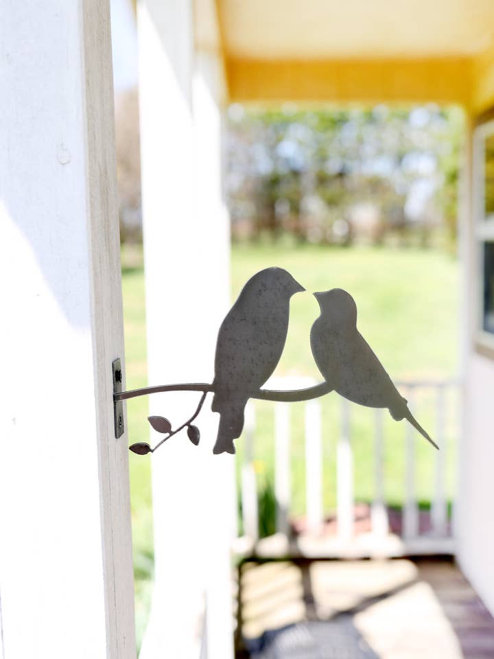 Metal Bird Statue - Love Birds Statue for wholesale by Highland Ridge | Handmade Home Decor