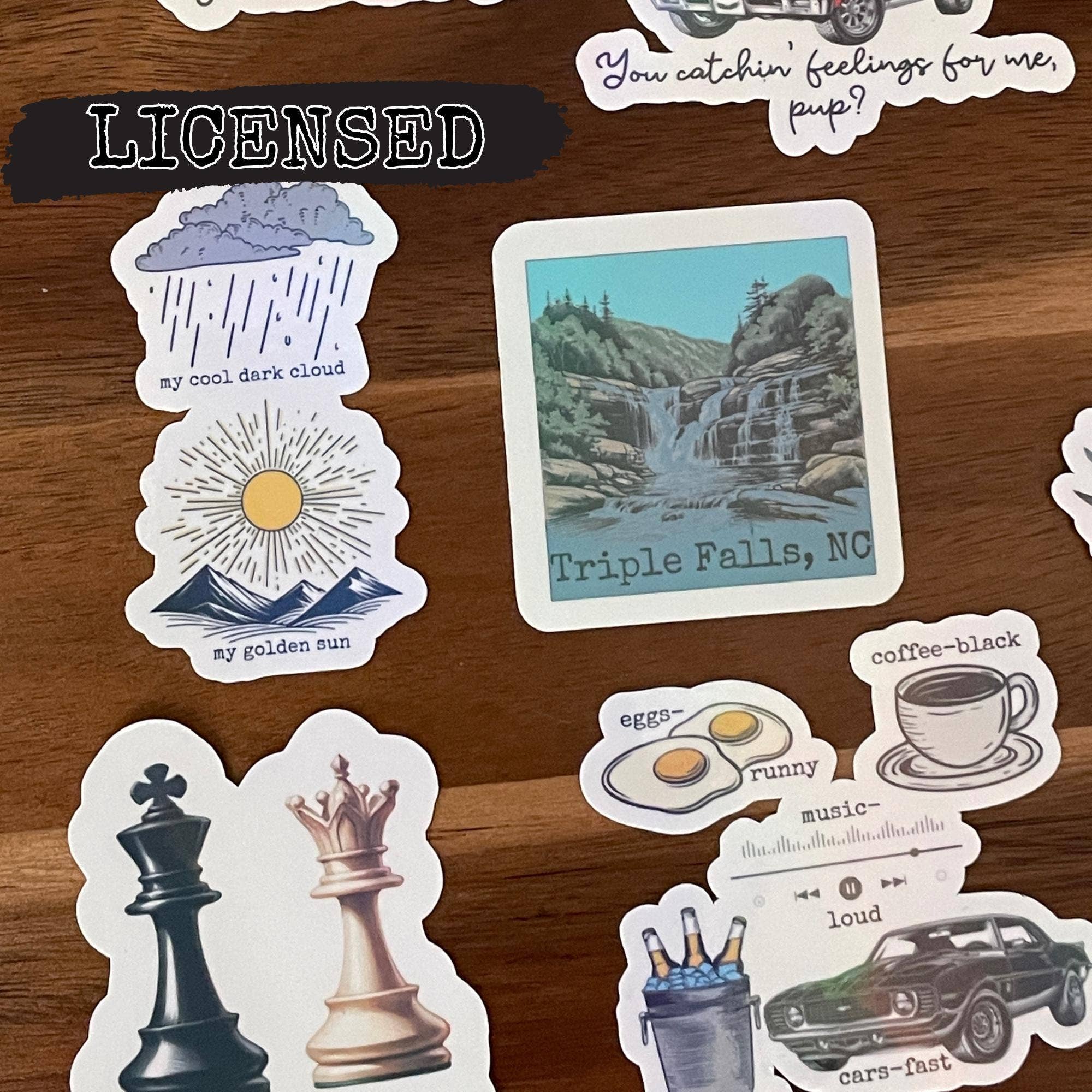 Cheeky Chick Sticker Co. - Wholesale Sticker - Ravenhood Trilogy Large Holographic Vinyl Sticker Set7