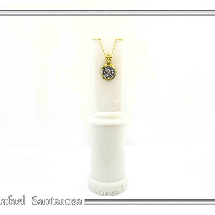 RAFAEL SANTAROSA - Venta al por mayor Collares con colgantes/abalorios - Collar de protección San Jorge colgante talismán