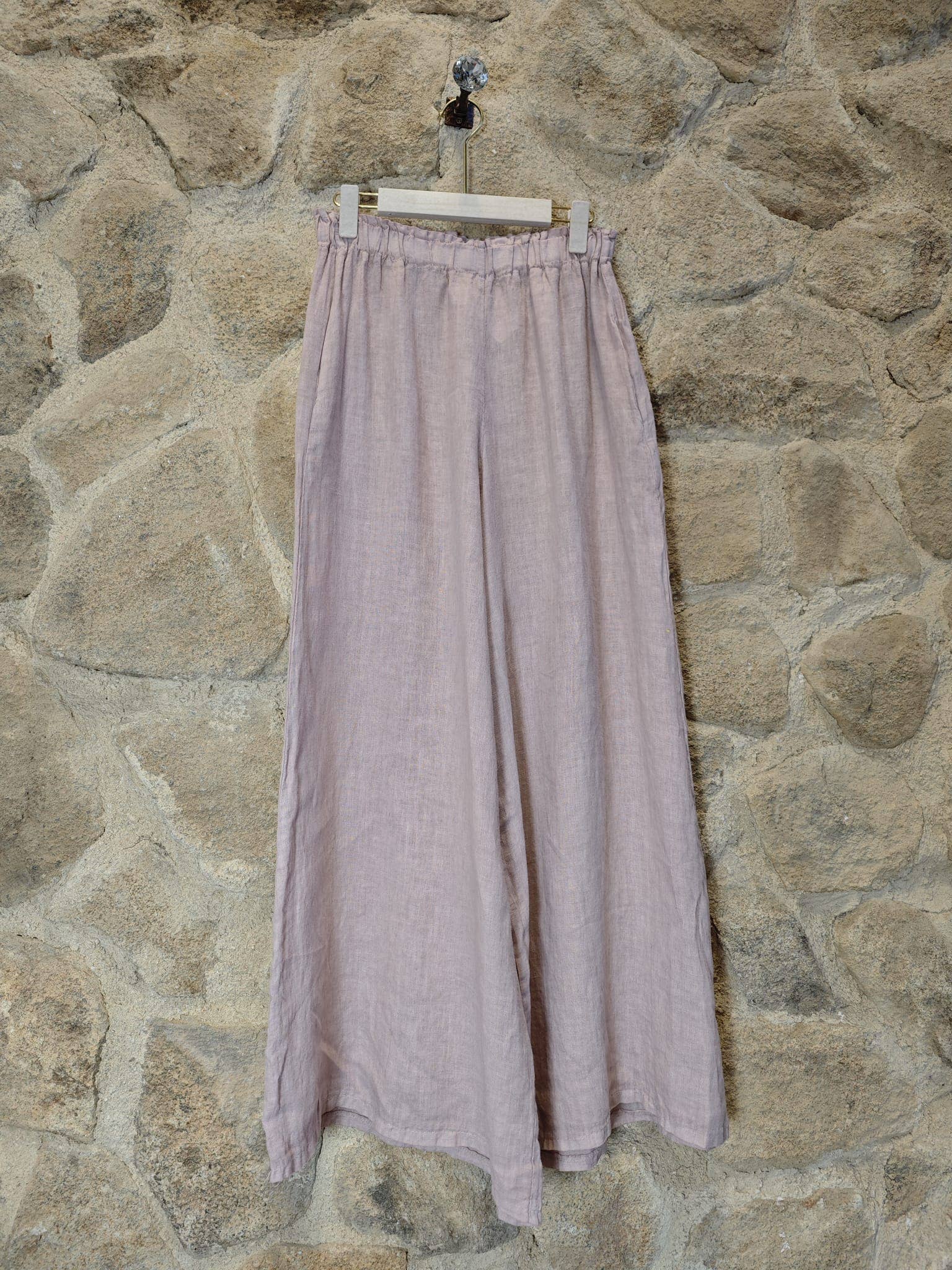 Linen & More - Vendita all'ingrosso Pantalone - Donna - Pantaloni in lino 100% a gamba larga REF 234212