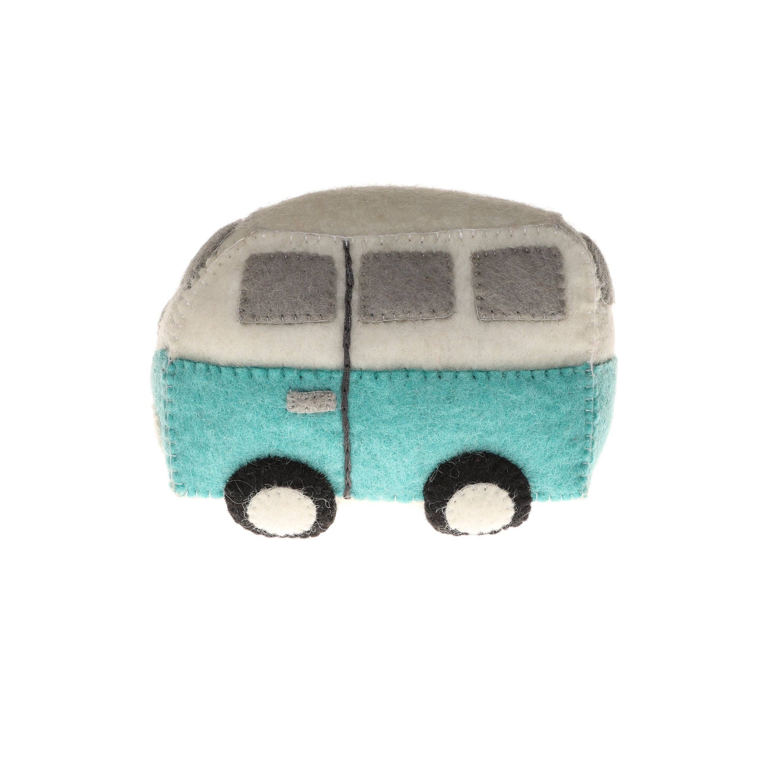 Global Goods Partners - Vente Voiture/camion miniature – enfant - Jouet van hippie en feutre5