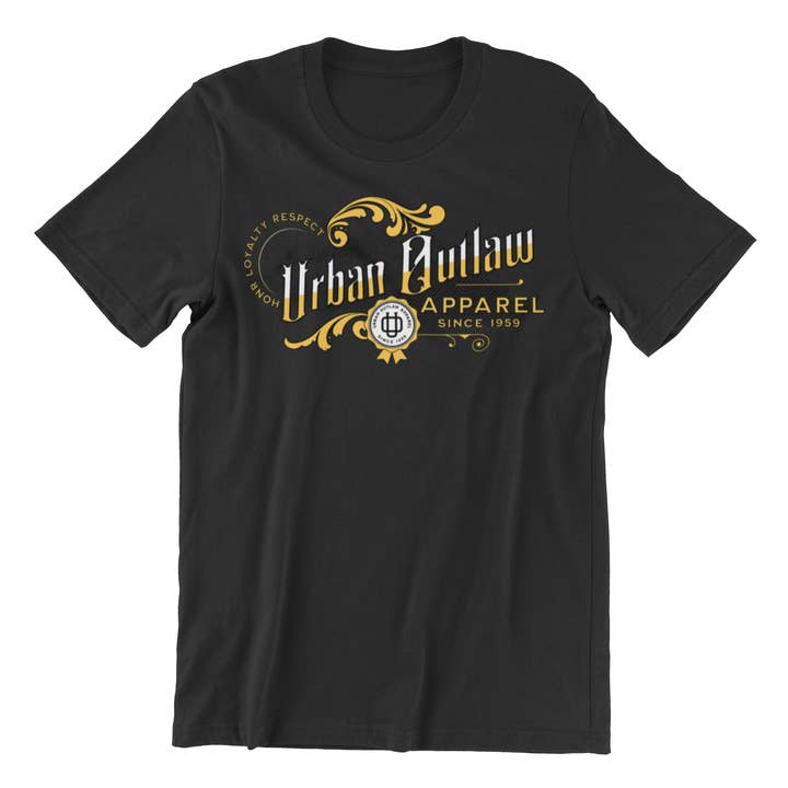 Vintage Gold Classic T voor wholesale door Urban Outlaw Apparel